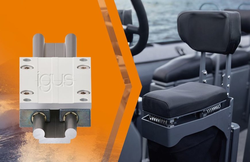 Waves dampened gently with maintenance-free igus linear technology in high-speed boats